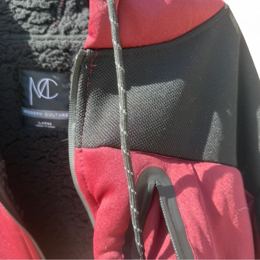 Modern Culture Men's Faux Sherpa Lined Zip-Up Hooded Jacket. - Picture 4 of 10